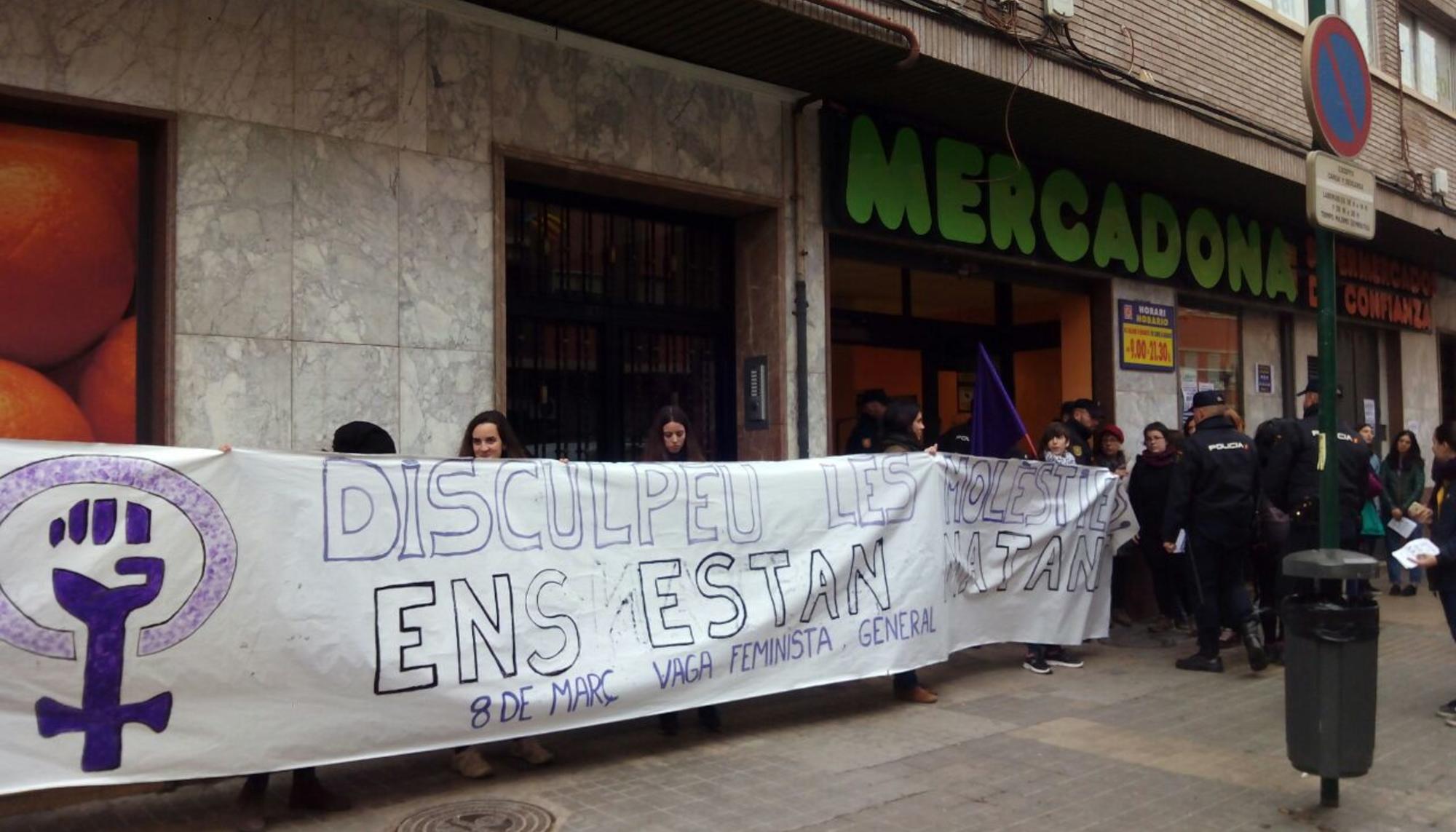 Piquete Valencia Mercadona